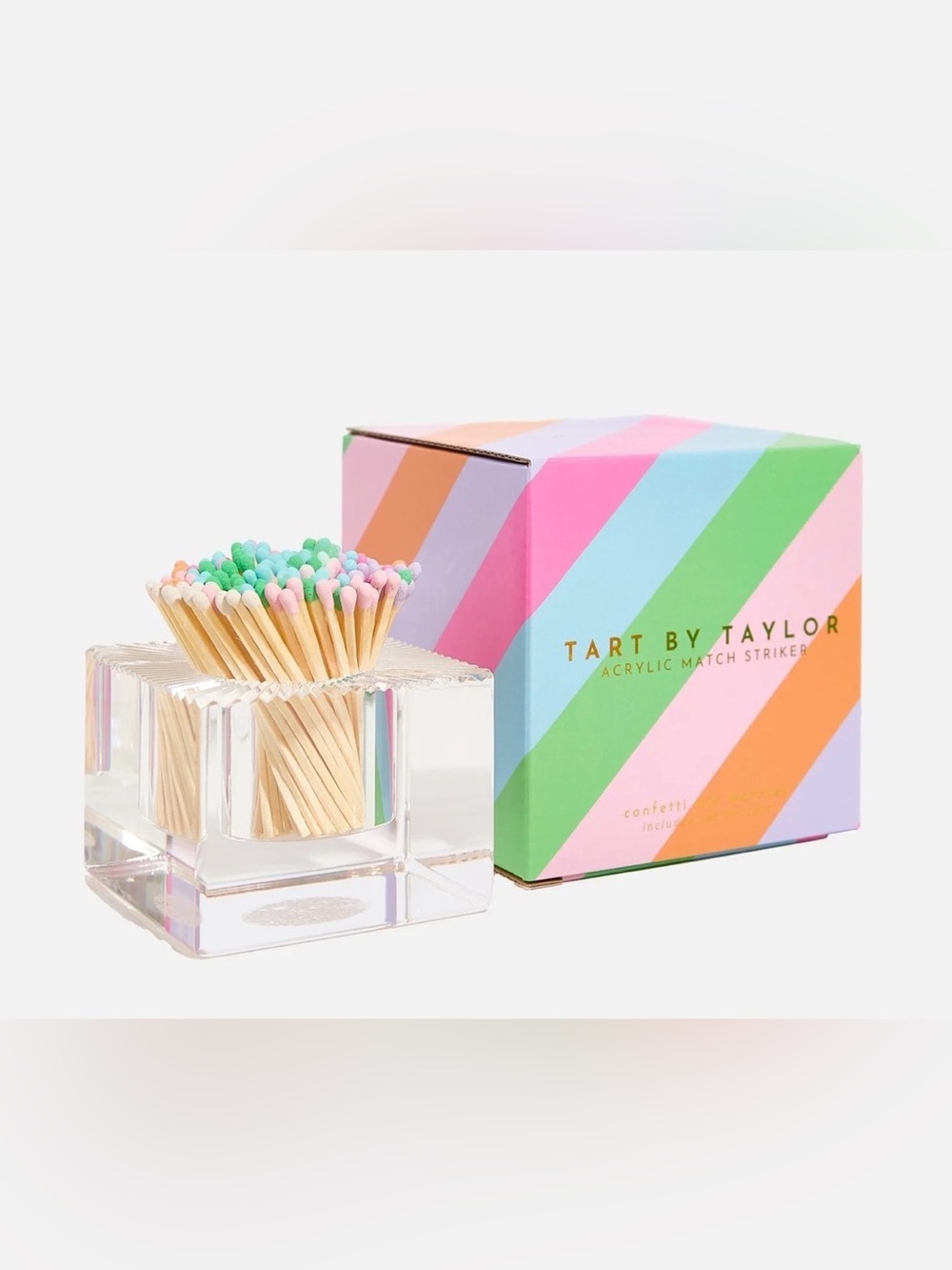 NWT Tart By Taylor Square Match Striker | Confetti Matches